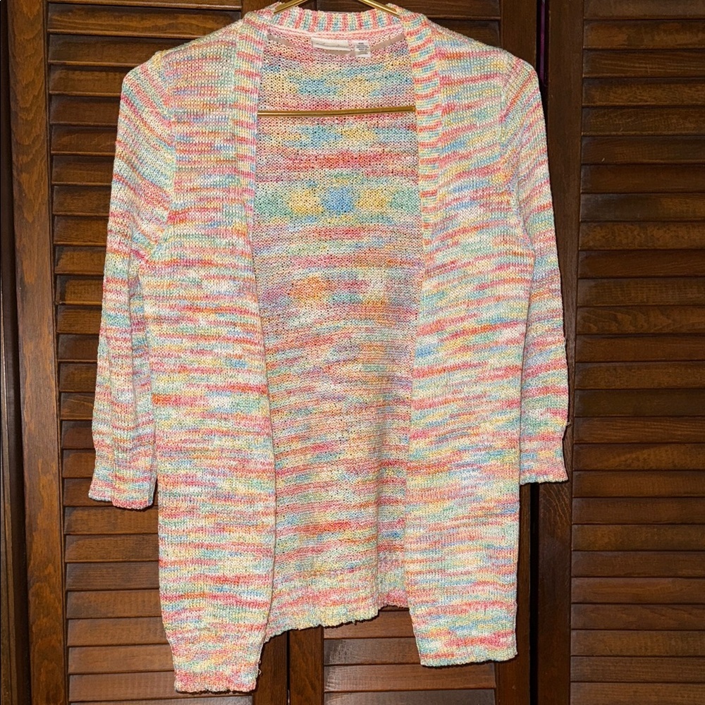 Kim Rogers Multicolor Petite Women’s Cardigan